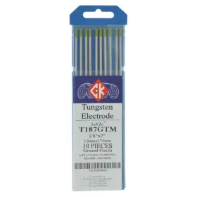 T187gtm Ck Worldwide 720340006950 Layzr Tungsten Electrode 1/8 X 7 10 Pack