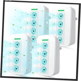 Cair-4 Clarimoon Plug In Air Ionizers 4 Pack - Negative Ion Technology Grey