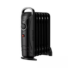 Clihome 313093719750 700-watt Electric Oil Filled Radiator Space Heater With Adjustable Thermostat Fo