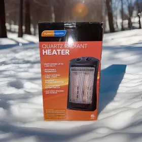 Czqtv007bkbl Climate Keeper Quartz Radiant Tower Heater Adjustable Thermostat 750w/1500w
