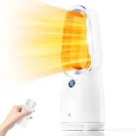 Skj-cr063ha Cmainze Ultty Bladeless Tower Fan Space Heater And Cooler Combo With Remote