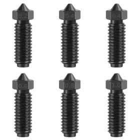 Pztj-cx004 Cnzthdy 6pcs 3d Printer Extruder Hotend Hardened Steel Nozzles Kit For Kobra 3/kobra
