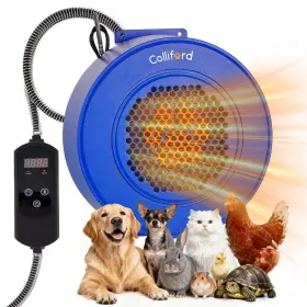 500w Colliford 753873716096 Pet House Heater With Thermostat Timer Adjustable 40-115 F