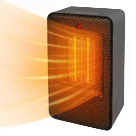 500w Comdomus 973840010765 Ceramic Space Heater - Personal Small For Office Desk And Bedroom