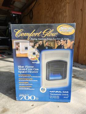 Comfort Glow Cgs379 Blue Flame Vent-free 20 000 Btu Gas Wall Heater Natural 700sf