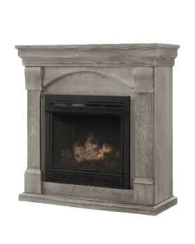 Gfd3840t Comfort Glow Dual Fuel Ventless Gas Fireplace 26000 Btu Heats 950 Sq Ft - Pewter