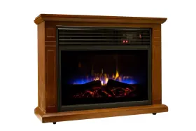 Qf4570r Comfort Glow Electric Fireplace Mobile Quartz With Remote