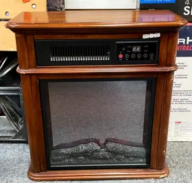 Qf4714r Comfort Glow 1500w Electric Fireplace Heater Logs Flame Pickup Only