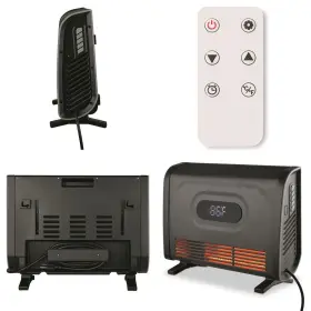 Qwh1800 Comfort Glow Infrared Quartz Heater 2 Element 5120 Btu Large Led Display