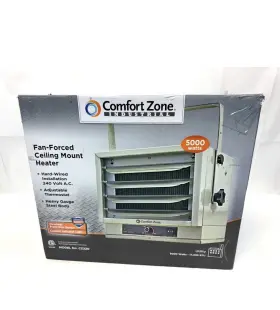 125132 Comfort Zone 5 000 Watt 240-volt Industrial Ceiling Mounted Heater Gray