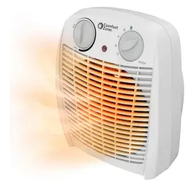 1500w Comfort Zone 25389 Heater Fan White