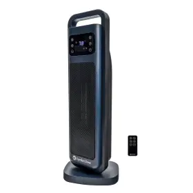 1500w Comfort Zone 313033152173 26 Inch Electric Indoor Tower Ceramic Fan-forced Space Heater With Oscillat
