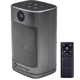 Comfort Zone 445004696669 1500-watt 10 Inch Electric Fan-forced Oscillating Ceramic Desktop Space Heater Wi