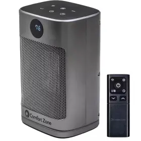Comfort Zone 445004696669 1500-watt 10 Inch Electric Fan-forced Oscillating Ceramic Desktop Space Heater Wi