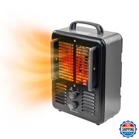 Comfort Zone B005otxh0c Electric Portable Milkhouse Utility Space Heater 1500w Adjustable