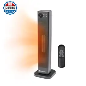 B0d4fbl2zm Comfort Zone Cztf700b 30 Inch Oscillating Tower Space Heater With Remote 1500w