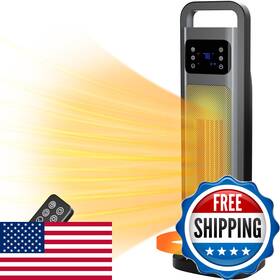 Comfort Zone B0d5j5l15d 26 Oscillating Digital Tower Heater Portable Ceramic Space