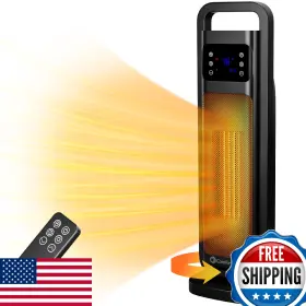 B0d5j6sxjm Comfort Zone 26 Inch Oscillating Digital Tower Heater - Portable Ceramic Space Heate