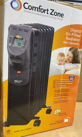 Comfort Zone Cz12816 Cz9009 Digital Oil-filled Radiator Heater