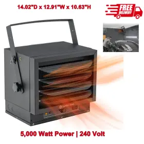 Cz220bk Comfort Zone Ceiling Mount Electric Space Heater 5000w Fan-forced Overheat Protection 240v