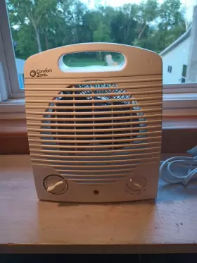 1500w Comfort Zone Cz40 Portable 750/1500w Fan-forced Electric Space Heater - White Works