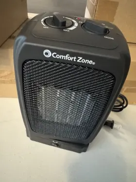 Cz447ebk Comfort Zone Portable Ceramic Heater Nib