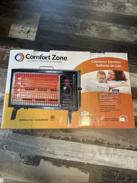 1500w-5120 Comfort Zone Cz550bkdg Deluxe Electric Radiant Heater Btus