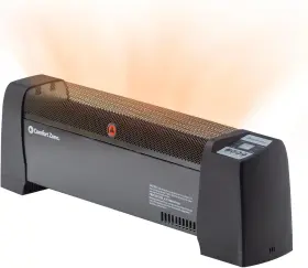 Cz650b Comfort Zone Baseboard Space Heater With Digital Thermostat Electric Dent-proo