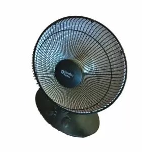 Cz998 Comfort Zone Zone-electric Oscillating Radiant Dish Heater With Adjustable Tilt