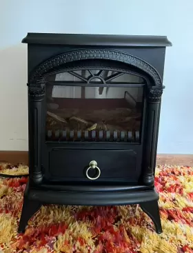 Czfp4 Comfort Zone Fireplace Heater - Black