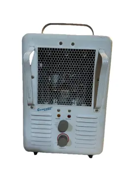 Eh-4601 Comfort Zone Compact Electric Utility Space Heater Fan White Used
