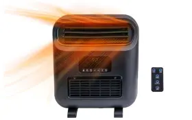 Mt8182 Comfort Zone 18 Inch Slim Line Wall Mount Electric Space Heater With Stand And Remote