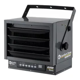 Tv-106101-u-b Comfort Zone Ceiling Mount Industrial Heater With 2 Settings And Thermostat Used
