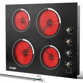 Csc-d460100-us Cooksir 24 Inch Electric Cooktop - 4 Burner Built-in 22.05 X19.3 Glass Ceramic Stov