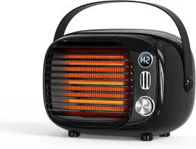 500w Coolfor 744759378248 Space Heater Fast Heating Desk With Temperature Control 800w/500w