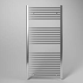 Cordivari 698284042117 Chrome Hydronic Towel Warmer Straight Italy 24ftftx48ftft Wall Mount