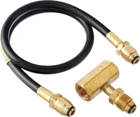 F273737 Corporation 2-tank Hook-up Kit With Tee And 30-inch Hose Assembly P.o.l. Male E