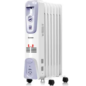 Cyw50204 Costway Electric Oil Filled Radiator Space Heater 7-fin Thermostat Room