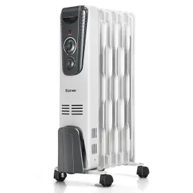 E048-spa6175 Costway 1500w Electric Oil Filled Radiator Space Heater 3 Heat Settings Thermostat
