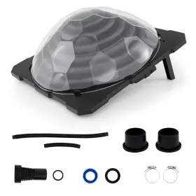 Hcst07926 Costway Solar Dome Heater With Transparent Cover Black Heating Coil Foldable Legs