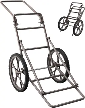 Op2976 Costway Goplus Folding Deer Cart 500lbs Hauler With Big Rubber Wheels Heavy Du