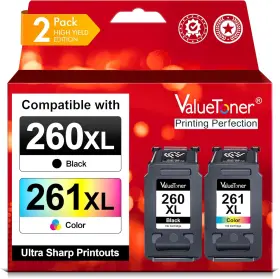 261xl Cozy 260xl Ink Cartridges Combo Pack Replacement For Canon 260 And 261 Cart