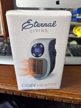 Cozy Pg93914 Eternal Place Portable Room Heater 1500w Ceramic Safe Warm Fast Heat