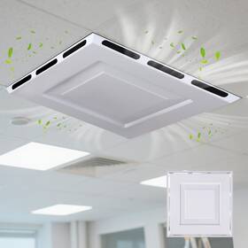 Croblissful Kao-croblissful-3282 1 Pcs 24 Inch X Ceiling Vent Deflector 4-way Air C