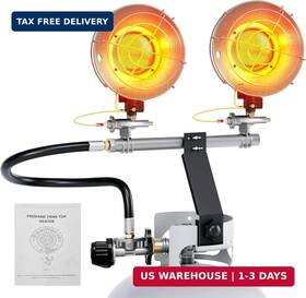 Cszkjxpa 789344895571 30000 Btu Propane Heater Outdoor Tank Attachment Double Top