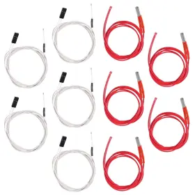 16447 D-flife 5 Sets 24v 40w 620 Ceramic Cartridge Heater With 3950 100k Ntc Thermistor Wit