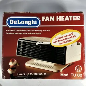 D Longhi 044387506502 Delonghi 1500 W Fan Heater New Old Stock Model Tu 02