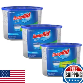 B09cqj81jq Damprid Fragrance Disposable Moisture Absorber - 10.5 Oz. Each 3 Pack