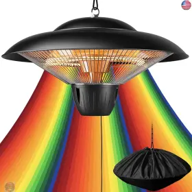 P10-gr15b Danluke Store Outdoor Patio Heater 1500w Electric Hanging Ceiling Mounted For