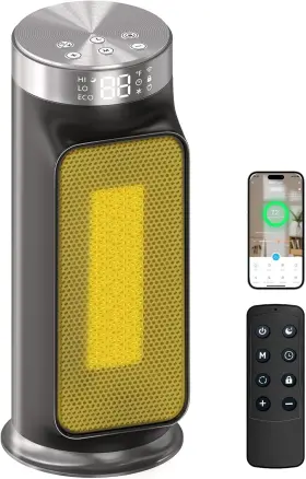 1500w Dayette 850070845069 Smart Electric Space Heater For Indoor Spaces - Wifi/app Control Remot